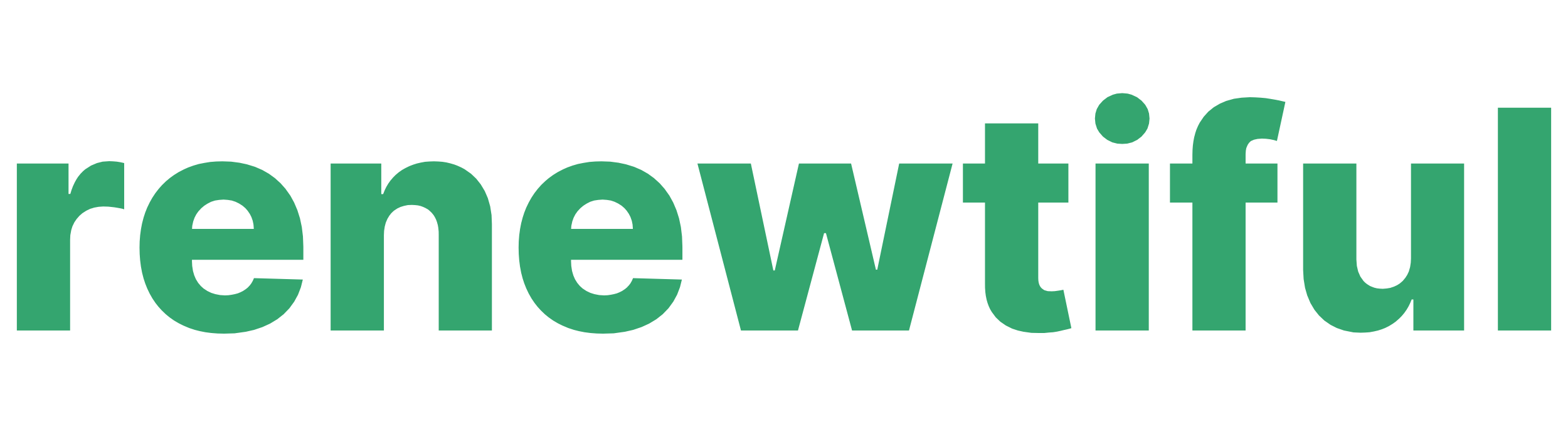 renewtiful logotype